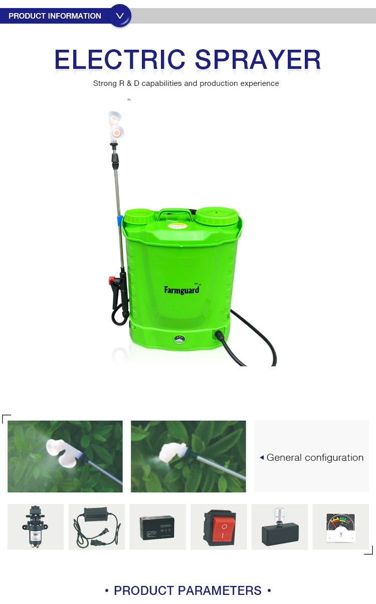 2020 New Rechargeable Mist Battery Power Electric Sprayer Disinfection Sprayer 20L Electric New Design Double Pump Double Motor